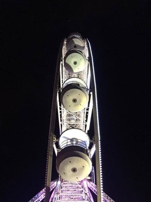 La ruota del Porto Vecchio di marsiglia di notte