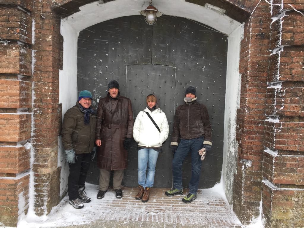 I miei quattro compagni di viaggio. Enrico, Emanuele, Alessandra e Cesare.